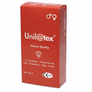 Preservativos Unilatex Rojo-Fresa - Packs de 24 cajas de 12 uds.
