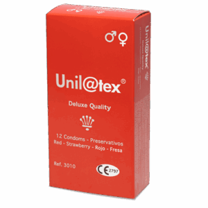 Preservativos Unilatex Rojo-Fresa - Packs de 24 cajas de 12 uds.