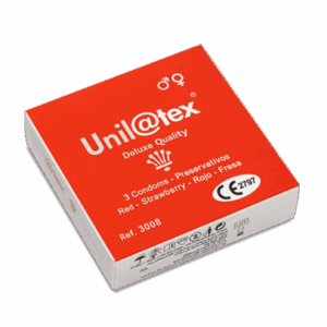Preservativos Unilatex Rojo-Fresa Cajas de 3 uds.